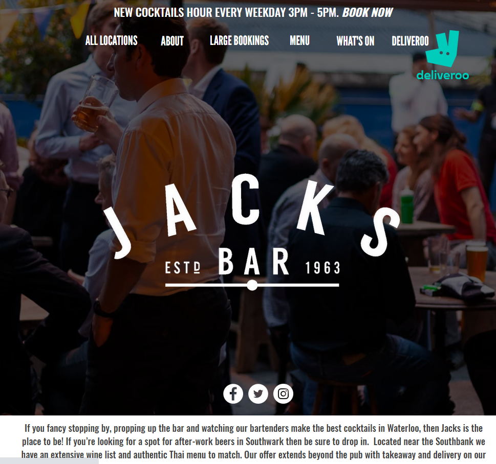 Jacksbarlondon - эффект присутствия в баре