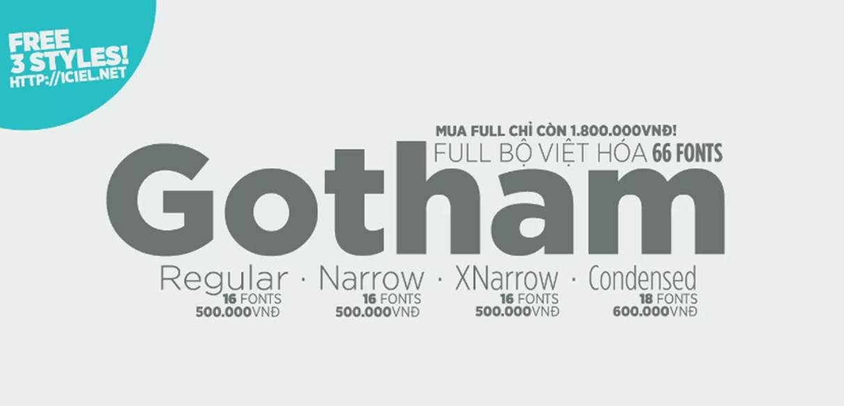 Шрифт Gotham Pro